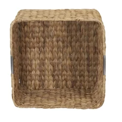 Household Essentials Square Hyacinth Wicker Basket -US Storage Furniture Sales 5132371 ALT5