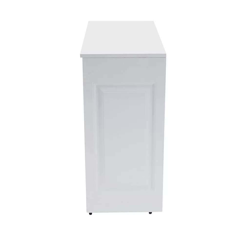 Household Essentials Double Metal Hamper Cabinet 6 Household Essentials Double Metal Hamper Cabinet - Image 4