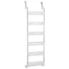 Household Essentials 6-Basket Over-the-Door Storage Rack -US Storage Furniture Sales 5132607 White
