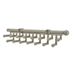 Rev-A-Shelf CTR-14-CR 14" Pull Out Tie/Scarf Closet Organizer Rack, Satin Nickel
