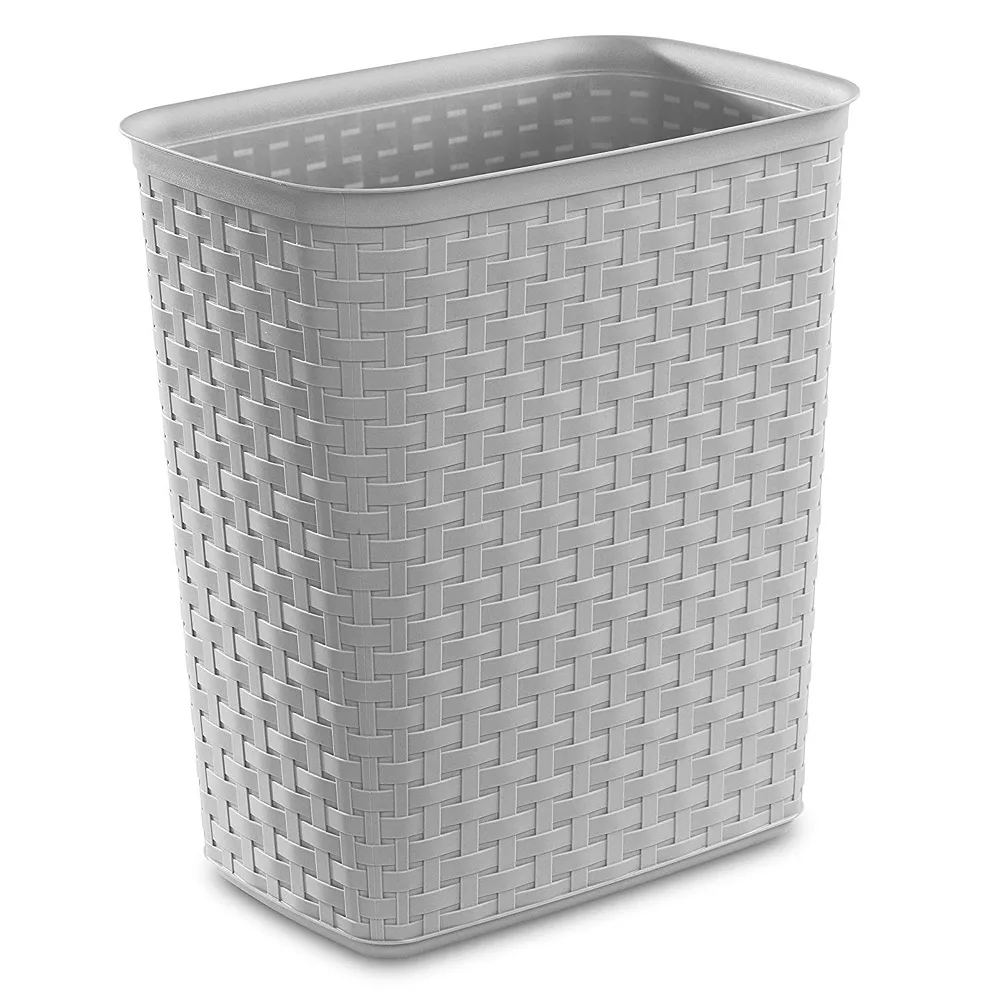 Sterilite Weave 5.8 Gallon Plastic Home/Office Wastebasket Trash Can (6 Pack) 4 Sterilite Weave 5.8 Gallon Plastic Home/Office Wastebasket Trash Can (6 Pack) - Image 2