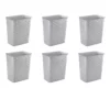 Sterilite 3.4 Gallon/13 Liter Decorative Weave Wastebasket, Cement (6 Pack) -US Storage Furniture Sales 5389060