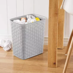 Sterilite 3.4 Gallon/13 Liter Decorative Weave Wastebasket, Cement (6 Pack) -US Storage Furniture Sales 5389060 ALT3