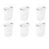 Sterilite 10358006 3 Gallon/11.4 Liter Wastebasket With Titanium Inserts, White (6 Pack) -US Storage Furniture Sales 5389200