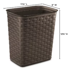 Sterilite Weave 3.4 Gallon Plastic Home/Office Wastebasket Trash Can (6 Pack) 7 Sterilite Weave 3.4 Gallon Plastic Home/Office Wastebasket Trash Can (6 Pack) -US Storage Furniture Sales 5389221 ALT2