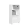 RiverRidge Home Kids 2-Shelf 2-Bin Bookcase & Toy Organizer Floor Decor 2 RiverRidge Home Kids 2-Shelf 2-Bin Bookcase & Toy Organizer Floor Decor -US Storage Furniture Sales 5481400 White Gray