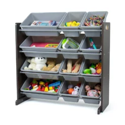 Humble Crew Sumatra Toy Storage Organizer With 12 Storage Bins -US Storage Furniture Sales 5507758 ALT3