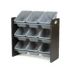 Humble Crew Sumatra Bin Espresso Toy Storage With 9 Storage Bins -US Storage Furniture Sales 5507760