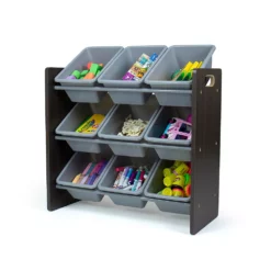 Humble Crew Sumatra Bin Espresso Toy Storage With 9 Storage Bins -US Storage Furniture Sales 5507760 ALT3