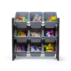 Humble Crew Sumatra Bin Espresso Toy Storage With 9 Storage Bins -US Storage Furniture Sales 5507760 ALT4