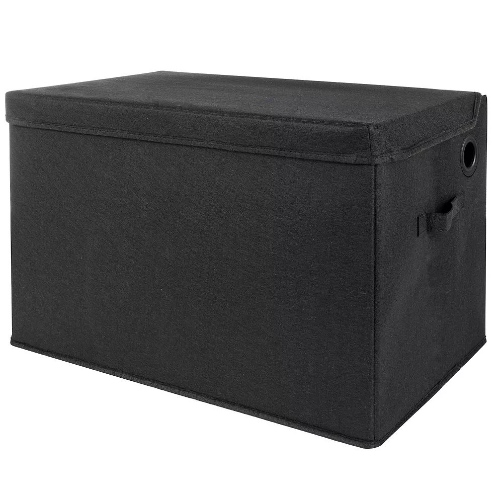 Sammy & Lou Black Solid Color Felt Toy Box 3 Sammy & Lou Black Solid Color Felt Toy Box