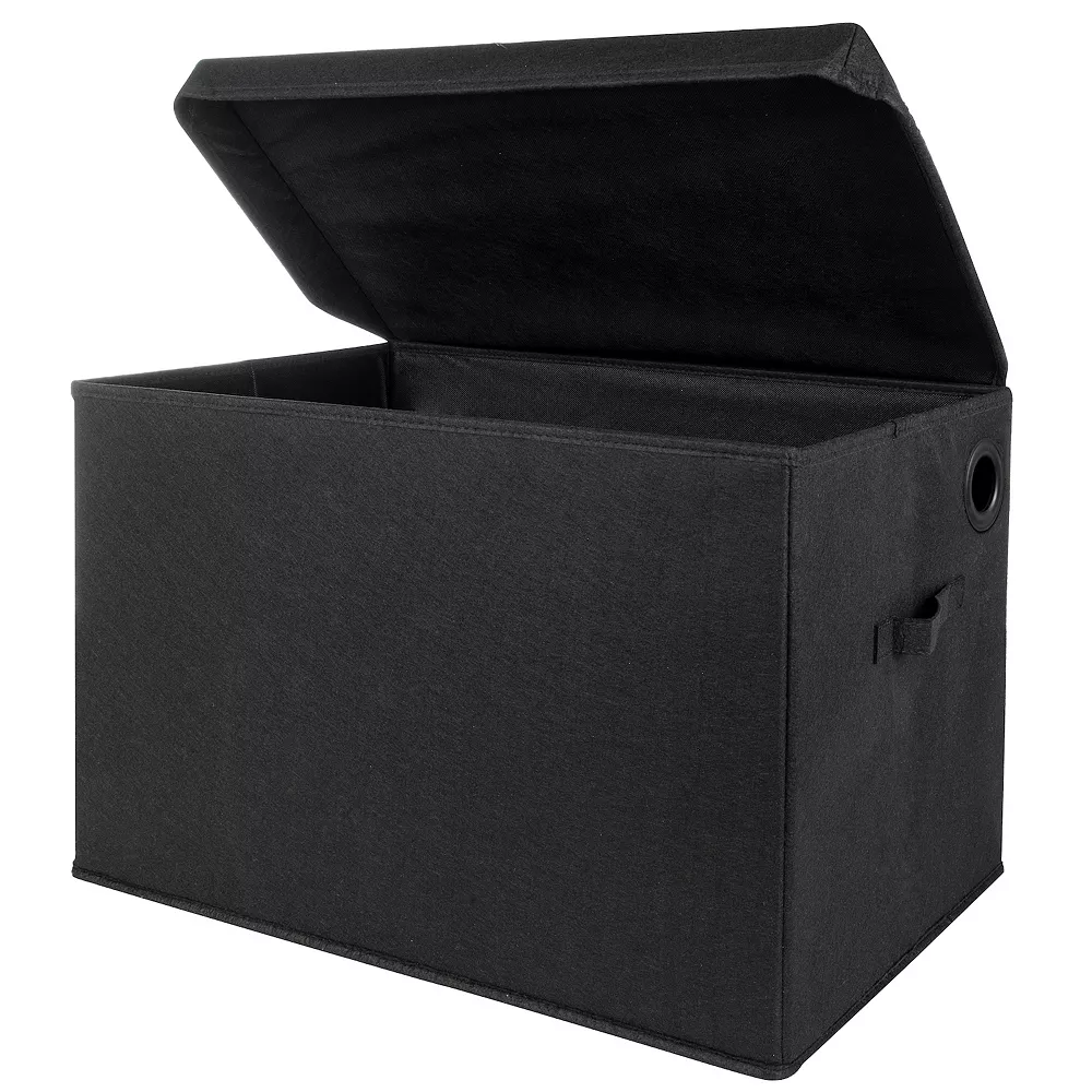 Sammy & Lou Black Solid Color Felt Toy Box 4 Sammy & Lou Black Solid Color Felt Toy Box - Image 2