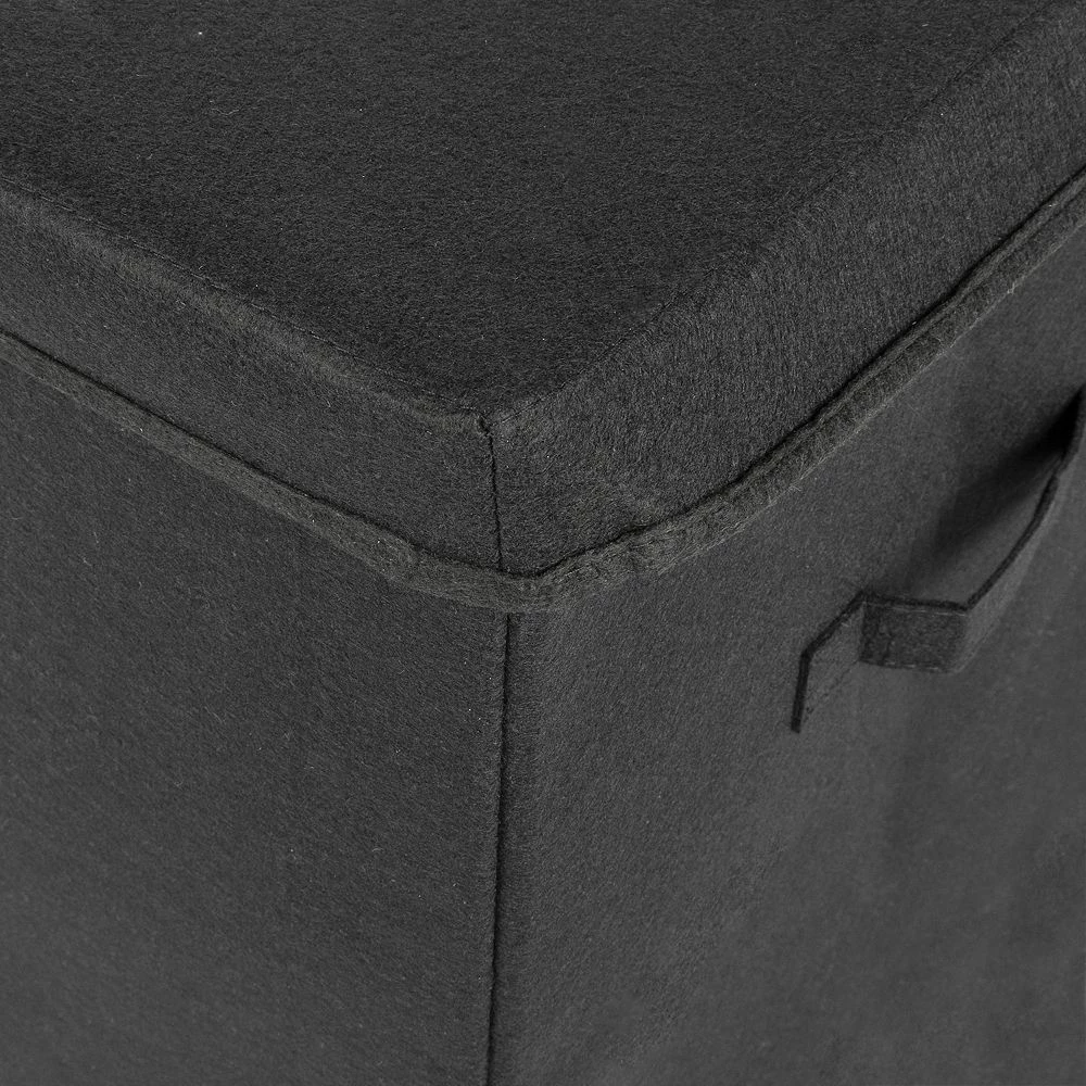 Sammy & Lou Black Solid Color Felt Toy Box 7 Sammy & Lou Black Solid Color Felt Toy Box - Image 5