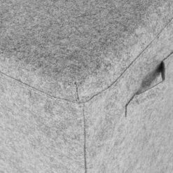 Sammy & Lou Light Gray Solid Color Felt Toy Box -US Storage Furniture Sales 5541731 ALT4