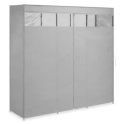 Whitmor Covered Wardrobe With Storage Shelves 8 Whitmor Covered Wardrobe With Storage Shelves -US Storage Furniture Sales 5615846 ALT2