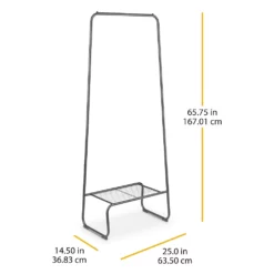 Whitmor Garment Rack With Shelf -US Storage Furniture Sales 5615850 ALT5