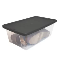 Homz Snaplock 6 Quart Clear Organizer Storage Container Bin With Lid (10 Pack) -US Storage Furniture Sales 5713130 ALT2