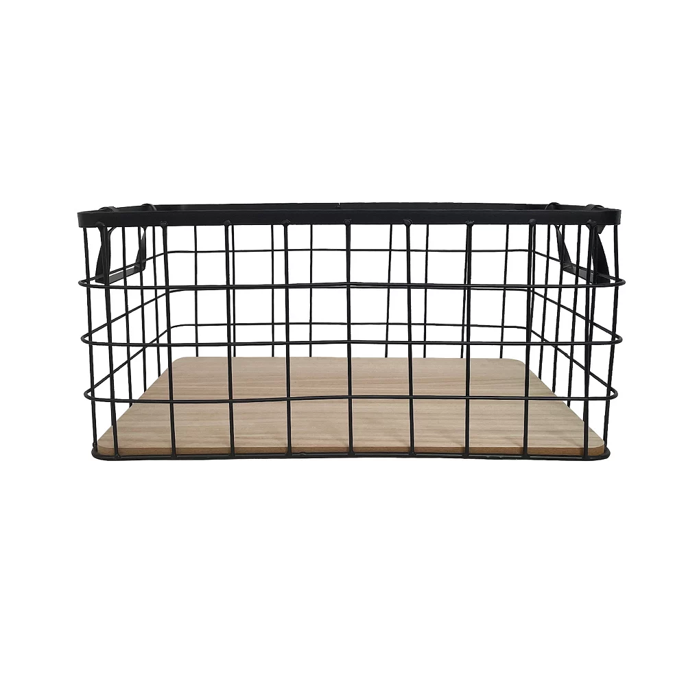 Sonoma Goods For Life® Wire & Wood Storage Bin 4 Sonoma Goods For Life® Wire & Wood Storage Bin - Image 2