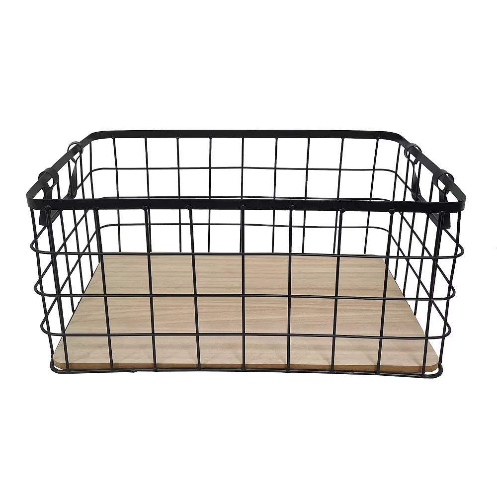 Sonoma Goods For Life® Wire & Wood Storage Bin 5 Sonoma Goods For Life® Wire & Wood Storage Bin - Image 3