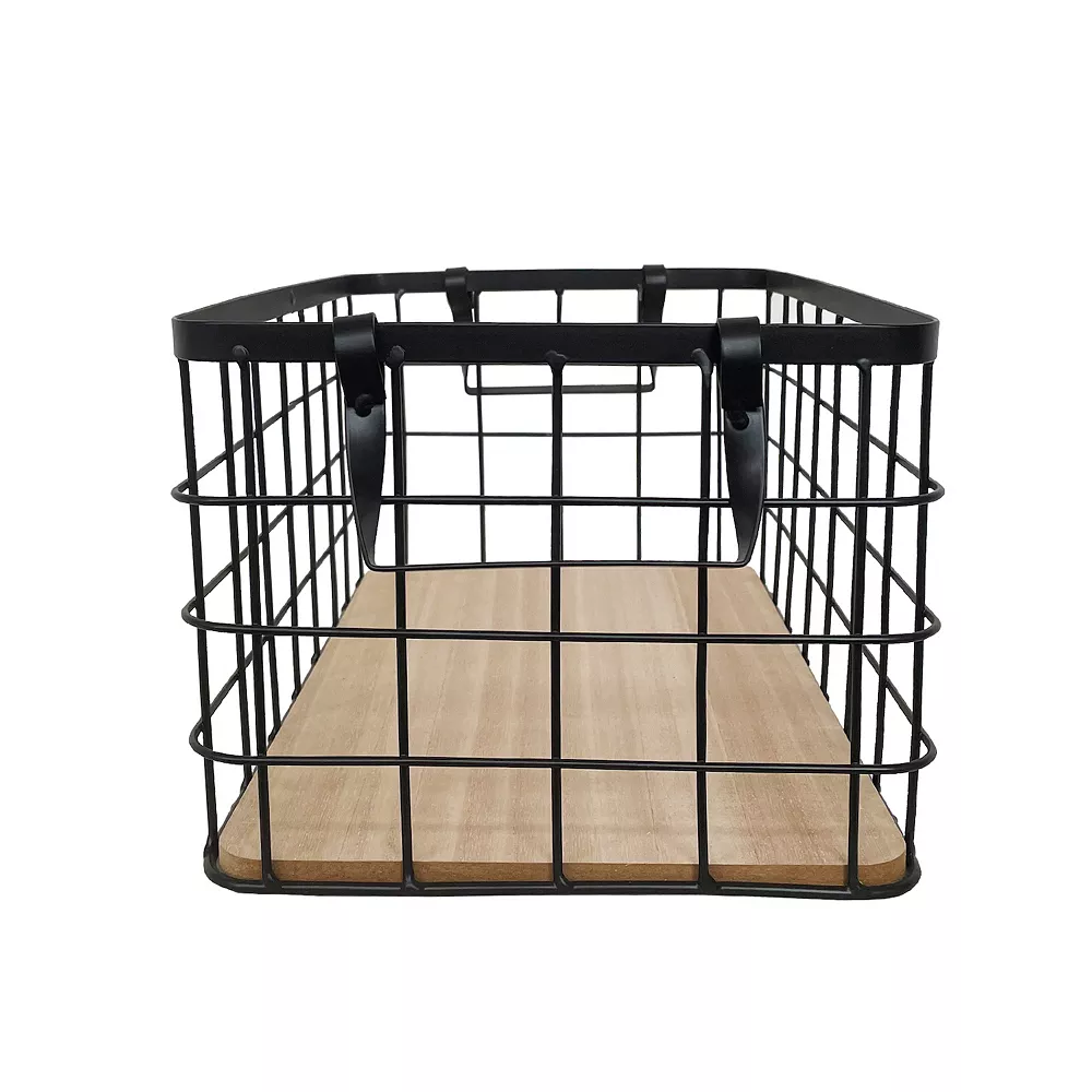 Sonoma Goods For Life® Wire & Wood Storage Bin 7 Sonoma Goods For Life® Wire & Wood Storage Bin - Image 5