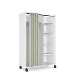 Tvilum Lola Mobile Wardrobe With Curtain -US Storage Furniture Sales 5815280 ALT