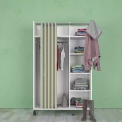 Tvilum Lola Mobile Wardrobe With Curtain -US Storage Furniture Sales 5815280 ALT6