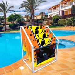 WOW Watersports Freestanding Collapsible Heavy Duty 5 Rail Towel Rack W/ Pocket -US Storage Furniture Sales 5847087 ALT3