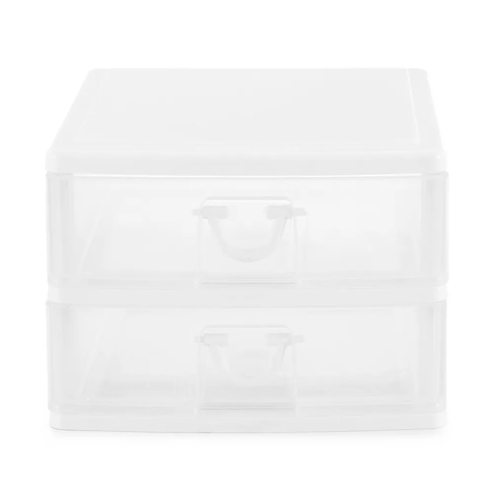 Gracious Living Mini 2 Drawer Desk & Office Organizers W/ Pull Handles (2 Pack) 6 Gracious Living Mini 2 Drawer Desk & Office Organizers W/ Pull Handles (2 Pack) - Image 4