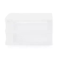 Gracious Living Clear Mini 2 Drawer Desk And Office Organizer With White Finish 9 Gracious Living Clear Mini 2 Drawer Desk And Office Organizer With White Finish -US Storage Furniture Sales 5864655 ALT3