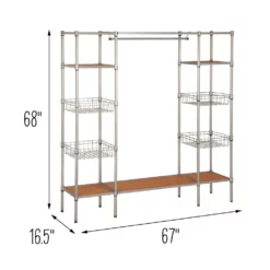 Honey-Can-Do Garment Bar Closet Floor Decor -US Storage Furniture Sales 5882266 ALT99