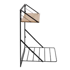 Honey-Can-Do Wall-Mounted Drying Rack With Shelf For Small Laundry Room -US Storage Furniture Sales 5924648 ALT11