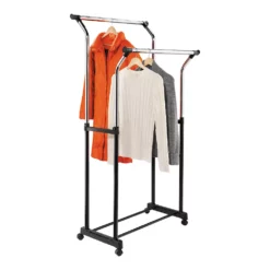 Honey-Can-Do Heavy Duty Double Hanging Garment Rack 9 Honey-Can-Do Heavy Duty Double Hanging Garment Rack -US Storage Furniture Sales 5924661 ALT3