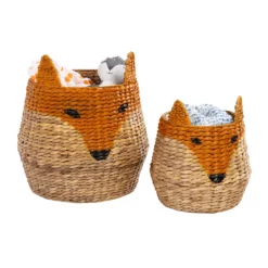 Honey-Can-Do 2-Piece Fox-Shaped Storage Basket Set -US Storage Furniture Sales 5924759 ALT2
