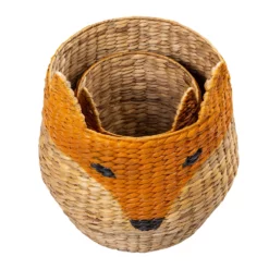 Honey-Can-Do 2-Piece Fox-Shaped Storage Basket Set -US Storage Furniture Sales 5924759 ALT3