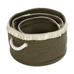 Honey-Can-Do Nesting Cotton Rope 3-Piece Basket Set -US Storage Furniture Sales 5924764 ALT3