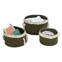Honey-Can-Do Nesting Cotton Rope 3-Piece Basket Set -US Storage Furniture Sales 5924764 ALT6