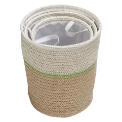 Honey-Can-Do Small Nesting Paper Straw 3-Piece Basket Set 12 Honey-Can-Do Small Nesting Paper Straw 3-Piece Basket Set -US Storage Furniture Sales 5924765 ALT4