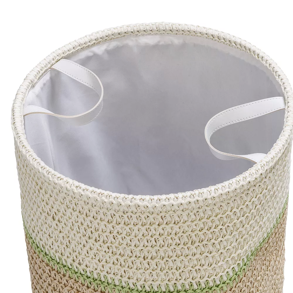 Honey-Can-Do Small Nesting Paper Straw 3-Piece Basket Set 8 Honey-Can-Do Small Nesting Paper Straw 3-Piece Basket Set - Image 6