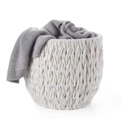 Saddle River V-Weave Cotton Rope Basket 2-piece Set -US Storage Furniture Sales 5925005 ALT3