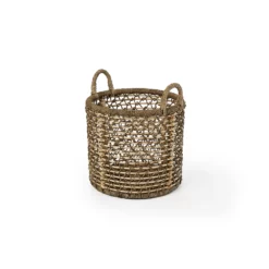 Saddle River Open Weave Rattan & Seagrass Ear-Handled Basket 2-piece Set -US Storage Furniture Sales 5925013 ALT4