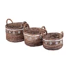 Saddle River Shell Accent Round Banana Basket 3-piece Set 1 Saddle River Shell Accent Round Banana Basket 3-piece Set -US Storage Furniture Sales 5925014