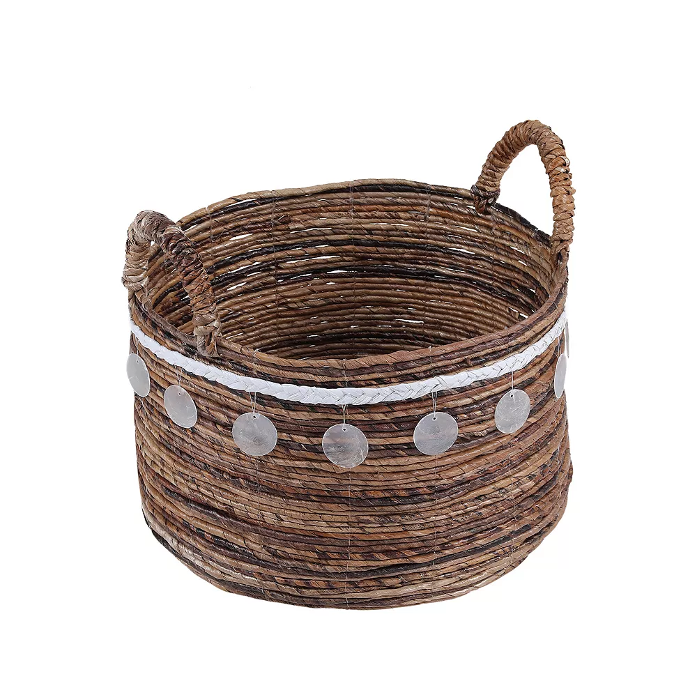 Saddle River Shell Accent Round Banana Basket 3-piece Set 5 Saddle River Shell Accent Round Banana Basket 3-piece Set - Image 3