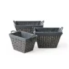 Saddle River Rectangular Cross & Open-Weave Basket 3-piece Set 2 Saddle River Rectangular Cross & Open-Weave Basket 3-piece Set -US Storage Furniture Sales 5925023