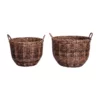Saddle River Tapered Round Tubular Faux Wicker Basket 2-piece Set -US Storage Furniture Sales 5925027