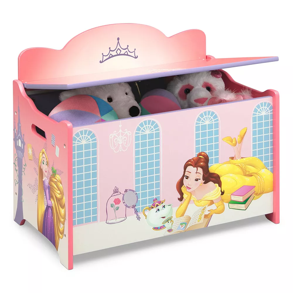 Disney Princess Deluxe Toy Box By Delta Children 6 Disney Princess Deluxe Toy Box By Delta Children - Image 4