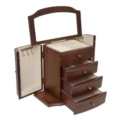 Traditional Brushed Brown Jewelry Box -US Storage Furniture Sales 5941690 ALT3