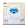 3 Sprouts Children's Foldable Fabric Storage Cube Soft Toy Bin Basket, Yeti 2 3 Sprouts Children's Foldable Fabric Storage Cube Soft Toy Bin Basket, Yeti -US Storage Furniture Sales 5957232