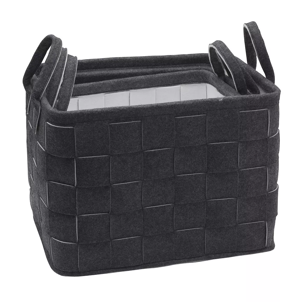 Elements Nesting Woven Basket Table Decor 3-piece Set 3 Elements Nesting Woven Basket Table Decor 3-piece Set