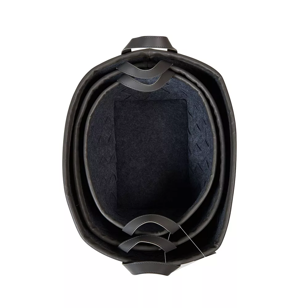 Elements Nesting Woven Basket Table Decor 3-piece Set 6 Elements Nesting Woven Basket Table Decor 3-piece Set - Image 4