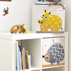 3 Sprouts Foldable Storage Box & Cube Toy Chest Bin For Playroom, Yellow Rhino 8 3 Sprouts Foldable Storage Box & Cube Toy Chest Bin For Playroom, Yellow Rhino -US Storage Furniture Sales 6094728 ALT2